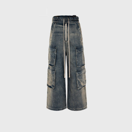 Wide-Leg Multi Pocket Trendy Jeans—7245 - TALKLESSFASHION