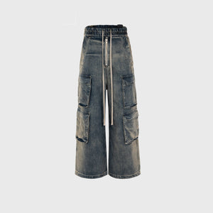 Wide-Leg Multi Pocket Trendy Jeans—7245 - TALKLESSFASHION