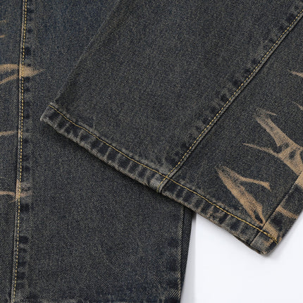 Urban Retro Charm Denim jeans—6227 - TALKLESSFASHION