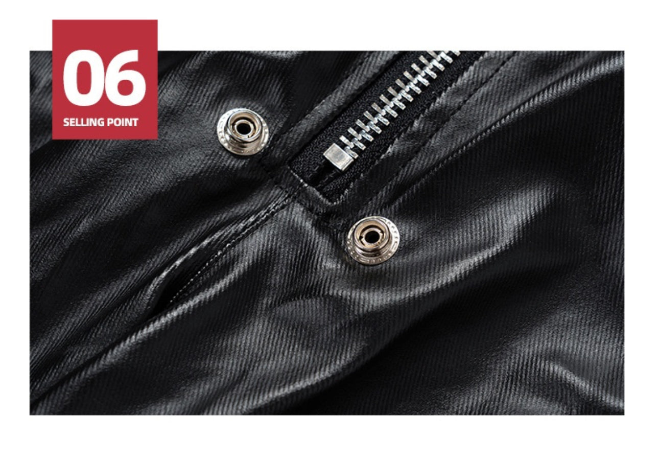 MatteCoat Casual leather Pants—-5388