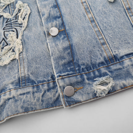 Spider Man Denim Jacket—6199 - TALKLESSFASHION