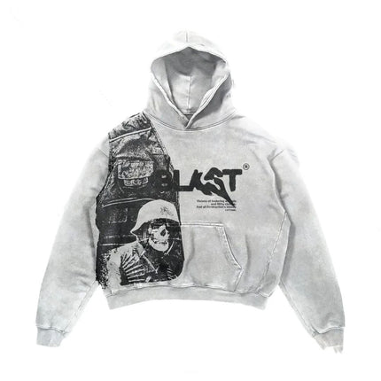 TALKLESS : Retro Hoodie --6991 - TALKLESSFASHION