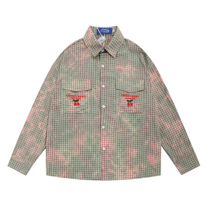Tie-dyed Long-sleeved Shirt—-2117 - TALKLESSFASHION