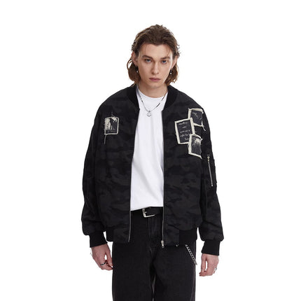 Vintage Detroit Patch Jacket —7753 - TALKLESSFASHION