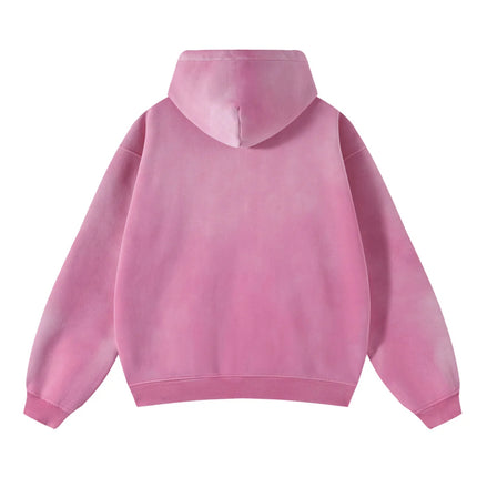 Acid-Washed Oversize Hooded Pullover—2222 - TALKLESSFASHION