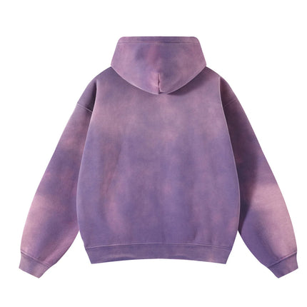Acid-Washed Oversize Hooded Pullover—2222 - TALKLESSFASHION
