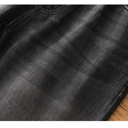 Midnight Denim Washed Straight jeans—-9054 - TALKLESSFASHION