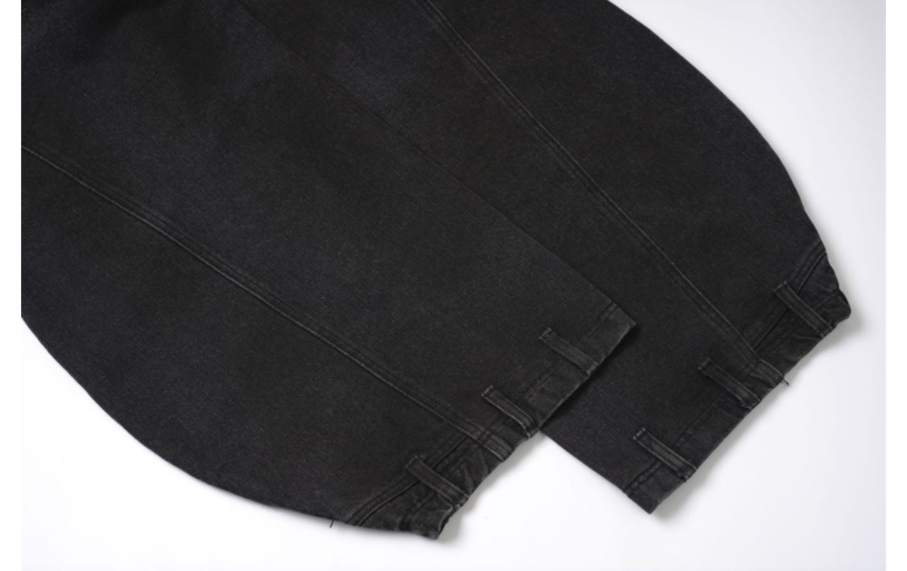 Retro Washed Ripped & Stitch Jeans—3376 - TALKLESSFASHION