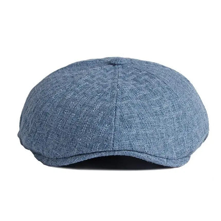 2024 Cotton Spring Summer Solid Color Newsboy Caps Flat Peaked Cap Men and Women Painter Beret Hats 112 - TALKLESSFASHION