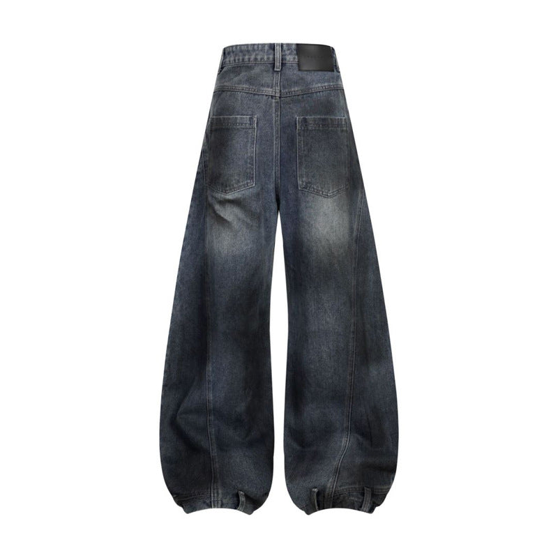 Retro Washed Ripped & Stitch Jeans—3376 - TALKLESSFASHION