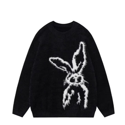 Bunny Jacquard Sweater—7503 - TALKLESSFASHION