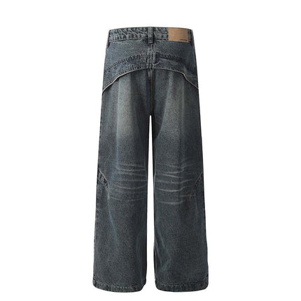Retro Heavy Deconstruction Jeans--4452 - TALKLESSFASHION