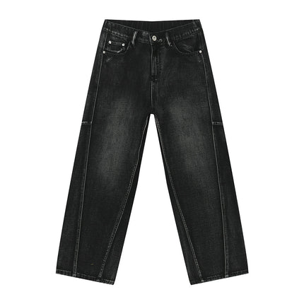 Men's Straight Wide Leg Denim Trousers - TALKLESSFASHION