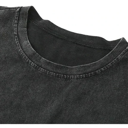 Heavyweight Washed Retro Aged Sleeveless T-Shirt--------2128 - TALKLESSFASHION