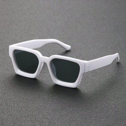 Unisex Plastic Fashion Square Frame Sunglasses for Street Photography and Beach Trips Driving Accessories - TALKLESSFASHION