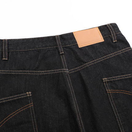 Cropped wide-leg retro Jorts ----3433 - TALKLESSFASHION