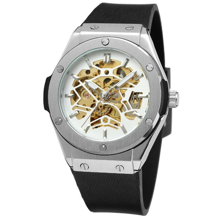 Luxury Automatic Mechanical Watch for Men Hollow Steampunk Dial Skeleton Watches Male Orologio Clock Hombre Relogio Masculino - TALKLESSFASHION