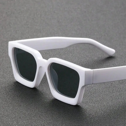 Unisex Plastic Fashion Square Frame Sunglasses for Street Photography and Beach Trips Driving Accessories - TALKLESSFASHION