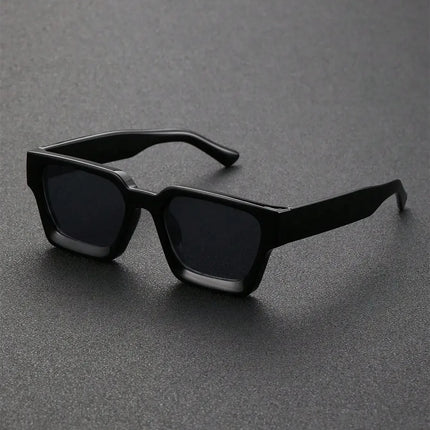 Unisex Plastic Fashion Square Frame Sunglasses for Street Photography and Beach Trips Driving Accessories - TALKLESSFASHION