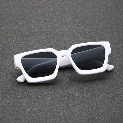 Unisex Plastic Fashion Square Frame Sunglasses for Street Photography and Beach Trips Driving Accessories - TALKLESSFASHION