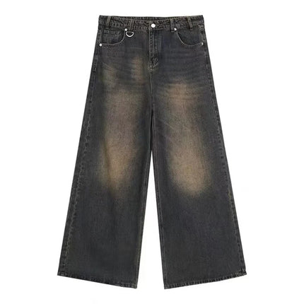 Vintage Wash baggyl Denim jeans —-3394 - TALKLESSFASHION