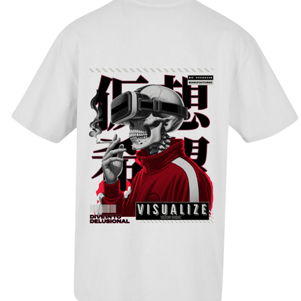 VISUALISE unisex oversize T-Shirt Short sleeve streetwear - TALKLESSFASHION