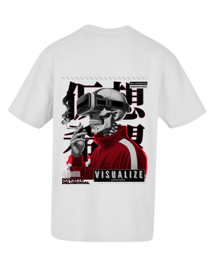 VISUALISE unisex oversize T-Shirt Short sleeve streetwear - TALKLESSFASHION
