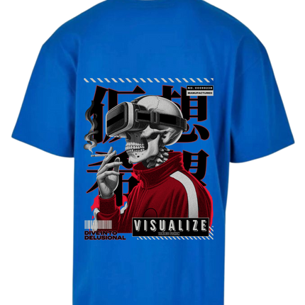 VISUALISE unisex oversize T-Shirt Short sleeve streetwear - TALKLESSFASHION