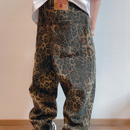 TALKLESS Retro Leopard Print jeans & Pants..4523 - TALKLESSFASHION