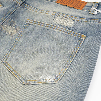 “Urban Rebellion: Splash & Strid ripped Jeans—-6041 - TALKLESSFASHION