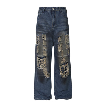 High Ripped Retro Jeans—8115 - TALKLESSFASHION