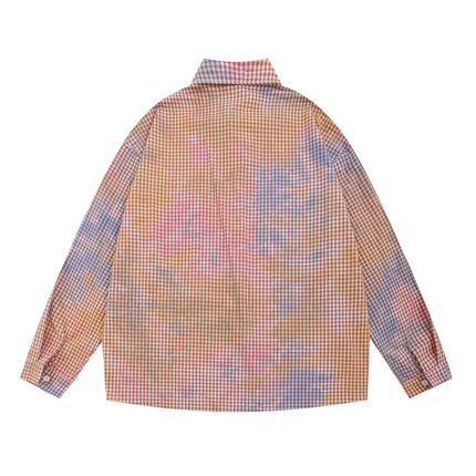 Tie-dyed Long-sleeved Shirt—-2117 - TALKLESSFASHION