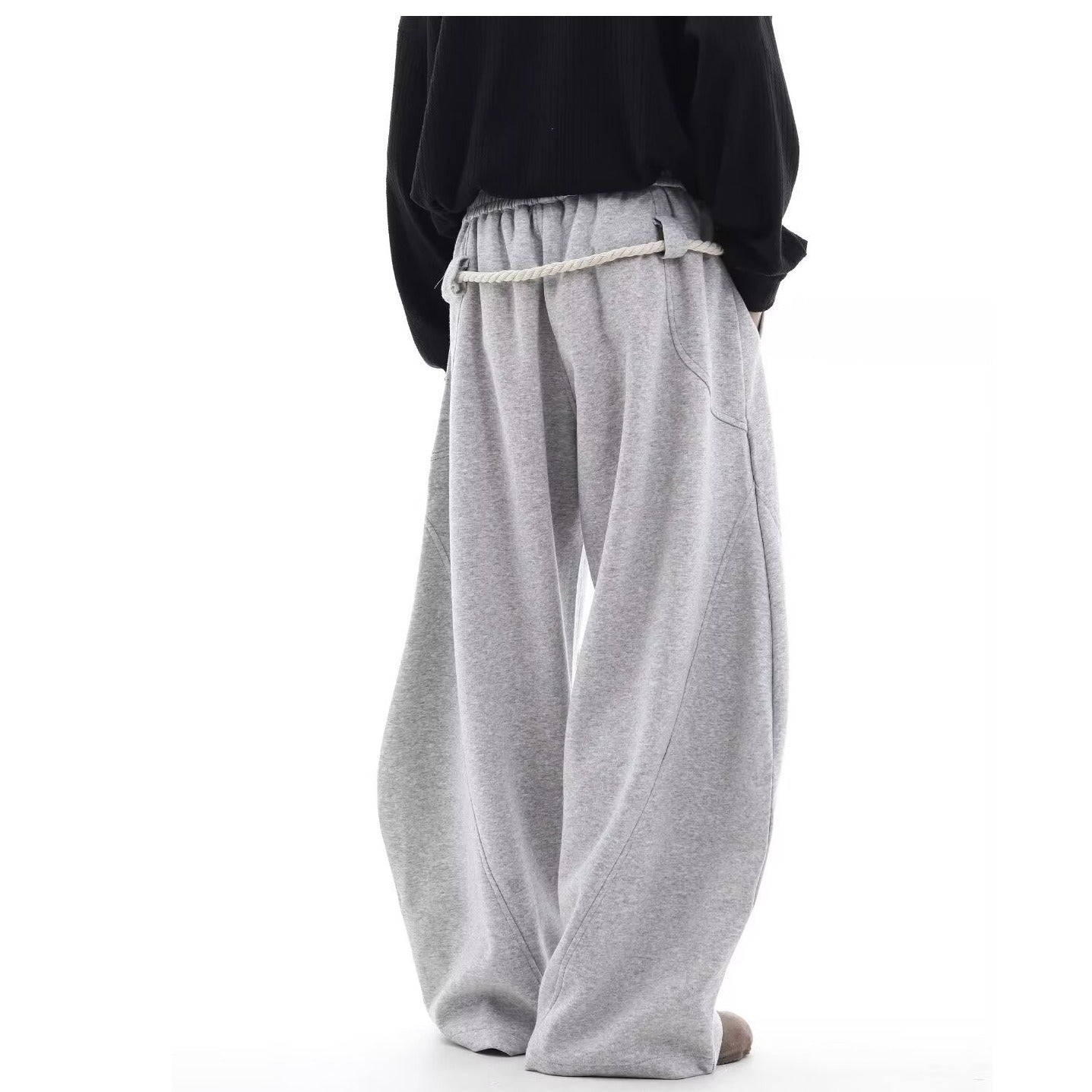 American Retro Gray Sweatpants—6144