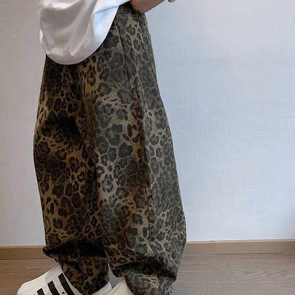 TALKLESS Retro Leopard Print jeans & Pants..4523 - TALKLESSFASHION