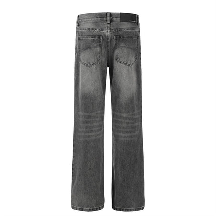 Retro Design Baggy Straight Trousers - TALKLESSFASHION