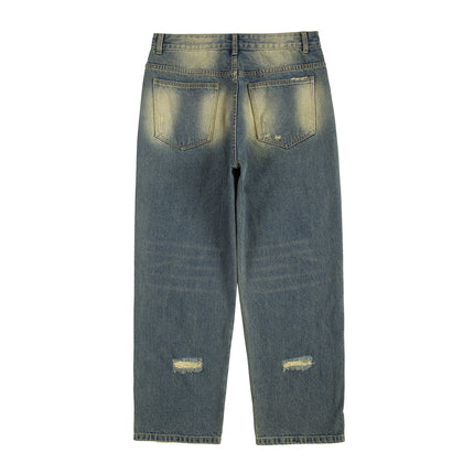 TALKLESS Washed-out Ripped Logging Jeans--2311 - TALKLESSFASHION