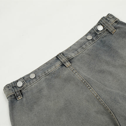 Men's Retro Loose Multi-pocket Wide-leg Trousers - TALKLESSFASHION