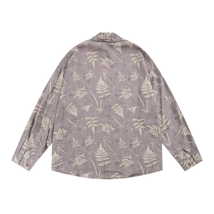 Leaves Digital Printed Shirt —2116 - TALKLESSFASHION