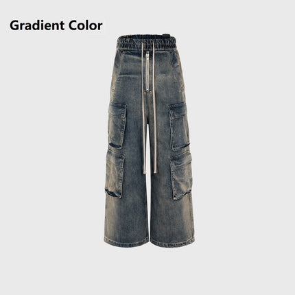 Wide-Leg Multi Pocket Trendy Jeans—7245 - TALKLESSFASHION