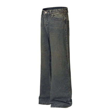 Retro Drooping Straight Jeans --4540 - TALKLESSFASHION