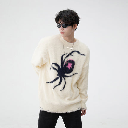 Spider Brocade Sweater—7504 - TALKLESSFASHION