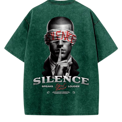TALKLESS : Silence Crew Neck T-Shirt—1801 - TALKLESSFASHION