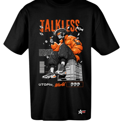 TALKLESS unisex oversize T-Shirt Short sleeve streetwear - TALKLESSFASHION