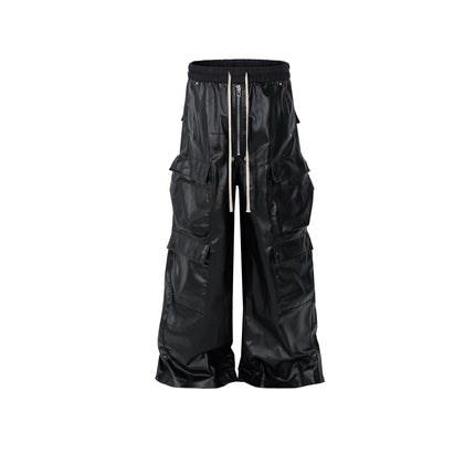 MatteCoat Casual leather Pants—-5388