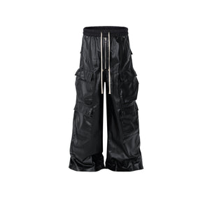 MatteCoat Casual leather Pants—-5388