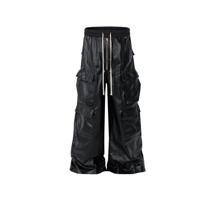 MatteCoat Casual leather Pants—-5388