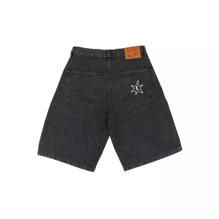 Loose Straight Leg premium Denim Shorts - 3357 - TALKLESSFASHION
