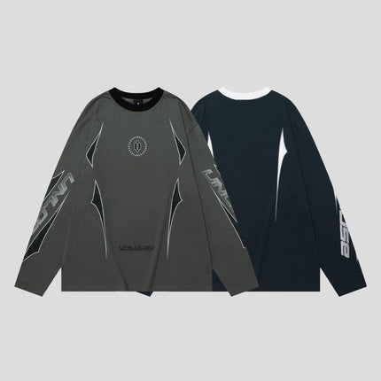 Round Neck Drop Shoulder Version Long Sleeves - TALKLESSFASHION