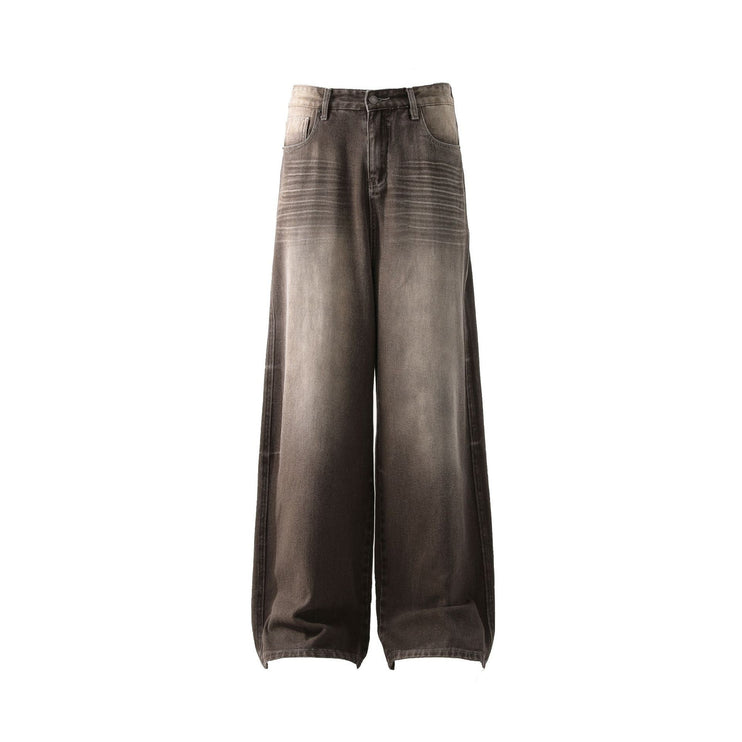 Retro washed Straight Jeans—9818 - TALKLESSFASHION