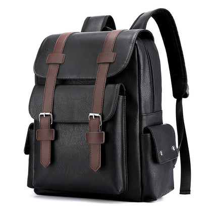 Retro Men's PU Backpack Computer Bag - TALKLESSFASHION
